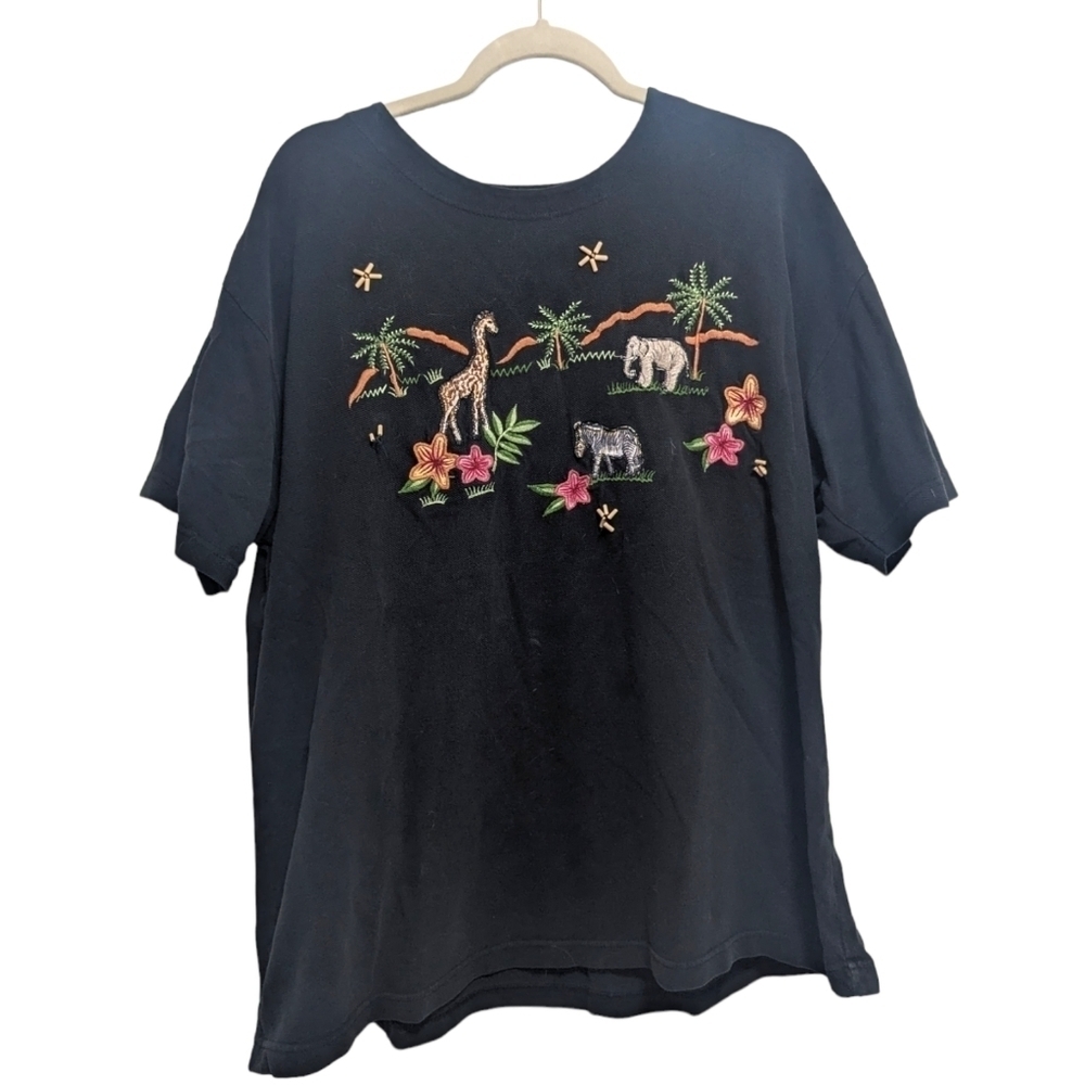 Victoria Jones Woman's Zoo Shirt XL
